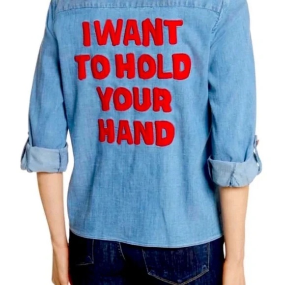 Alice + Olivia Tops - Alice + Olivia X Beatles Eloise I Want To Hold Your Hand size S